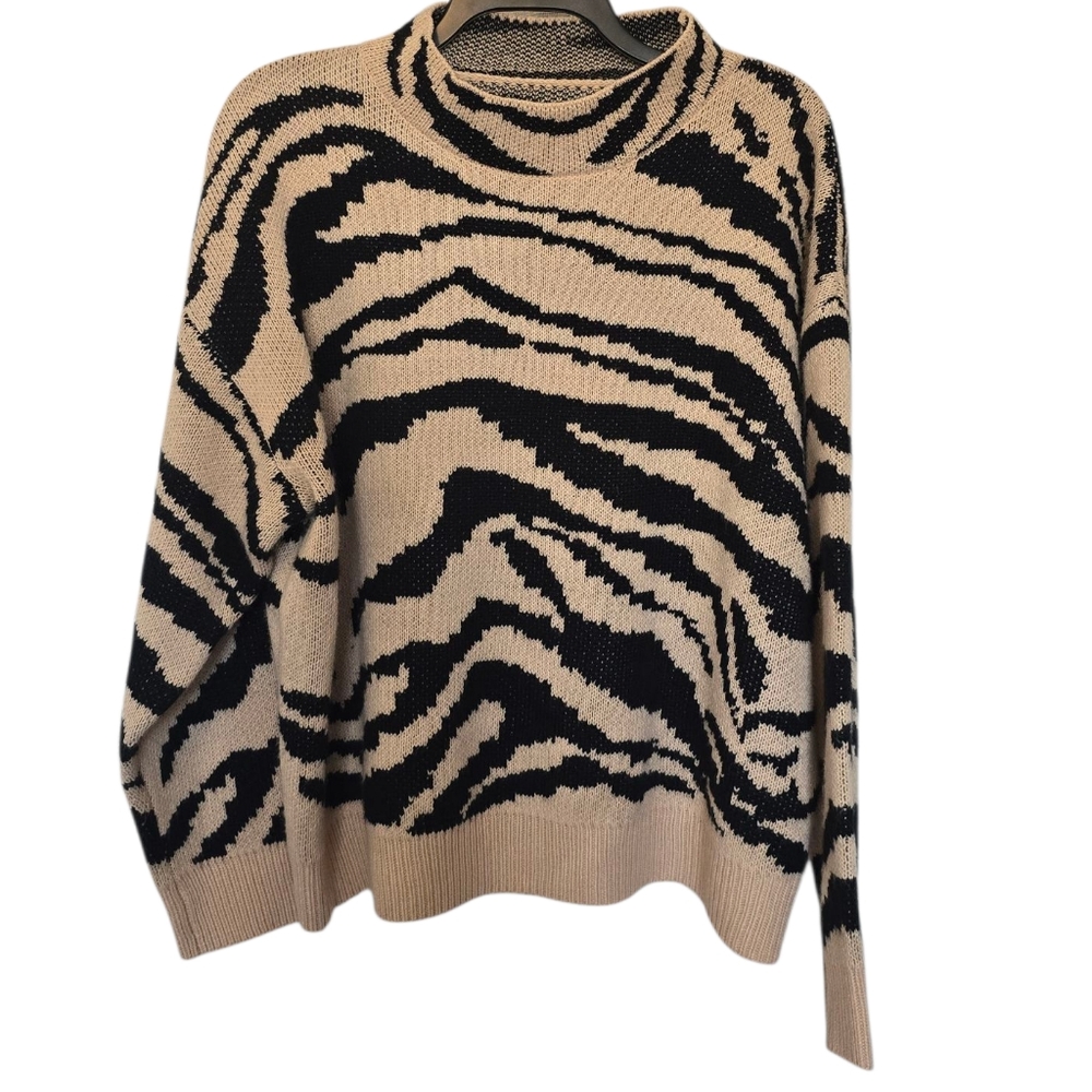 3/$15 Shein Zebra Print Sweater Size 2xl